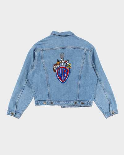 Vintage 90's ACME Looney Tunes Embroidered Denim Jacket - L