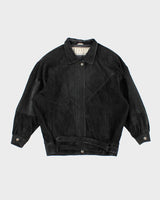 Vintage 90's Suede Bomber Style Jacket - L