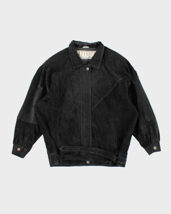Vintage 90's Suede Bomber Style Jacket - L