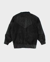 Vintage 90's Suede Bomber Style Jacket - L