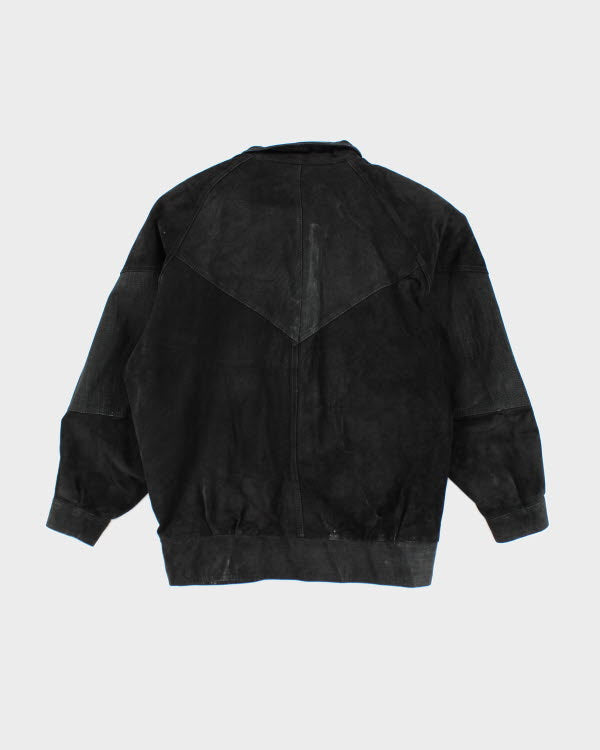 Vintage 90's Suede Bomber Style Jacket - L