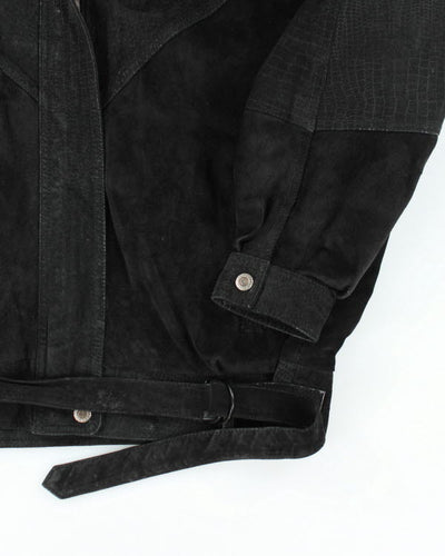 Vintage 90's Suede Bomber Style Jacket - L