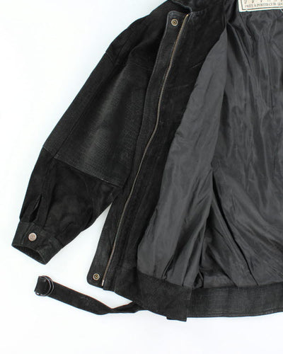 Vintage 90's Suede Bomber Style Jacket - L