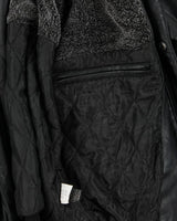 Vintage Lined Biker Leather Jacket - L
