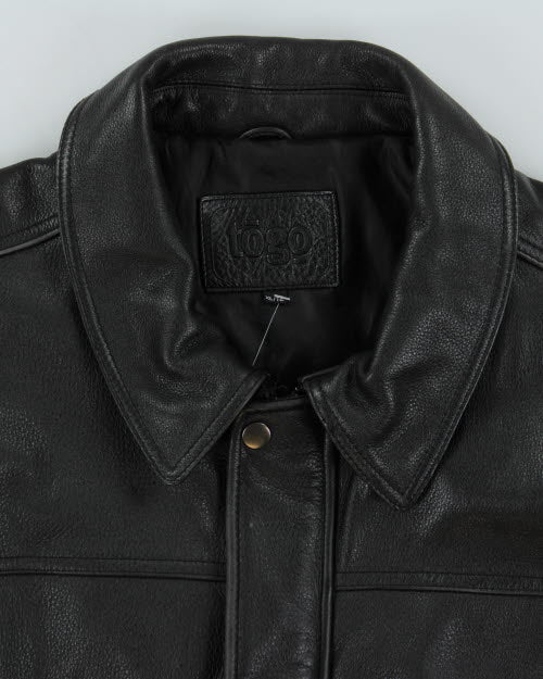 Vintage Togo Biker Leather Jacket - XL