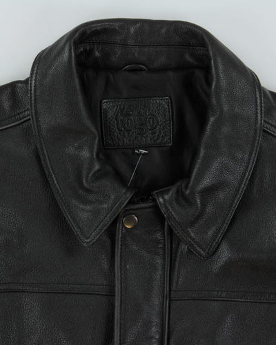 Vintage Togo Biker Leather Jacket - XL