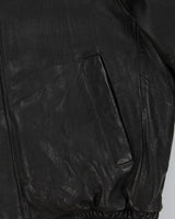 Vintage Dark Brown Oversized Leather Jacket - XL