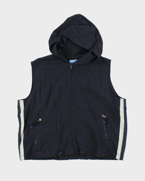 Vintage Y2K Urban Star Sleeveless Windbreaker Jacket - S