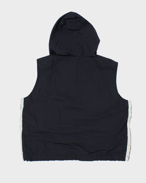 Vintage Y2K Urban Star Sleeveless Windbreaker Jacket - S