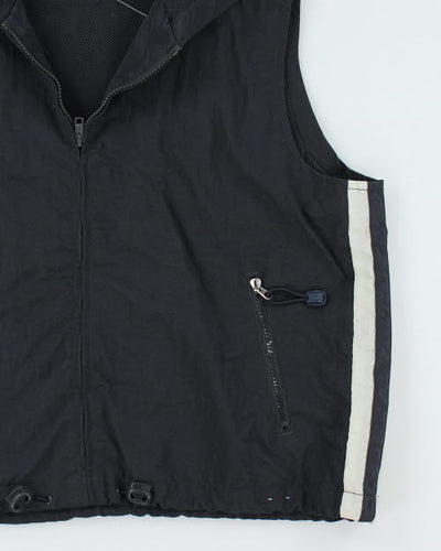 Vintage Y2K Urban Star Sleeveless Windbreaker Jacket - S