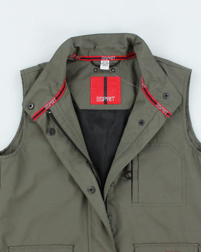 Vintage Y2K Esprit Sleeveless Windbreaker Jacket - S