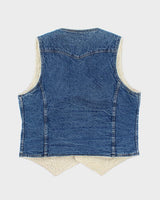 Levi's Orange Tab Sherpa Lined Sleeveless Jacket - L