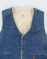 Levi's Orange Tab Sherpa Lined Sleeveless Jacket - L