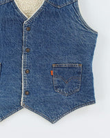 Levi's Orange Tab Sherpa Lined Sleeveless Jacket - L