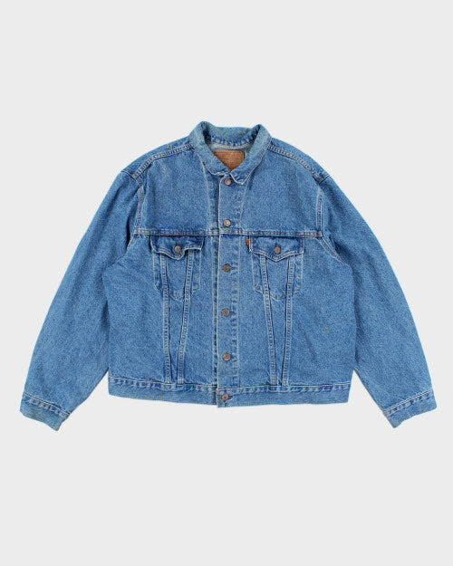 Vintage 80's Levi's Orange Tab Light Wash Denim Jacket - M