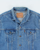 Vintage 80's Levi's Orange Tab Light Wash Denim Jacket - M
