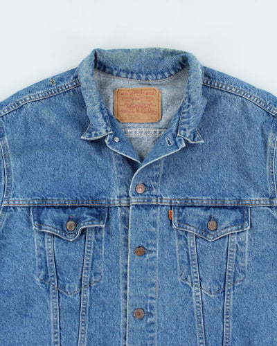 Vintage 80's Levi's Orange Tab Light Wash Denim Jacket - M