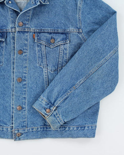 Vintage 80's Levi's Orange Tab Light Wash Denim Jacket - M