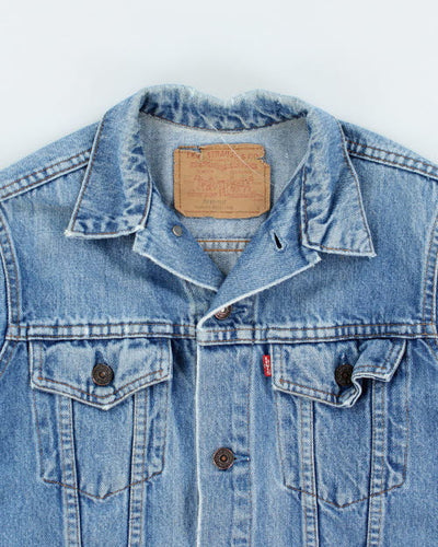 Vintage 90's Levi's Type 2 Light Wash Denim Jacket - S