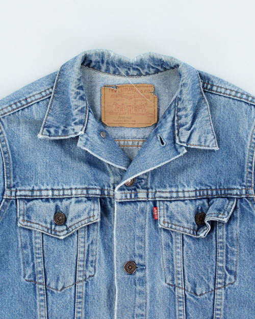 Vintage 90's Levi's Type 2 Light Wash Denim Jacket - S