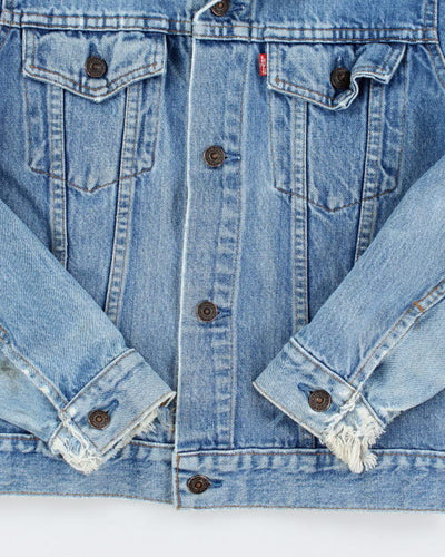Vintage 90's Levi's Type 2 Light Wash Denim Jacket - S