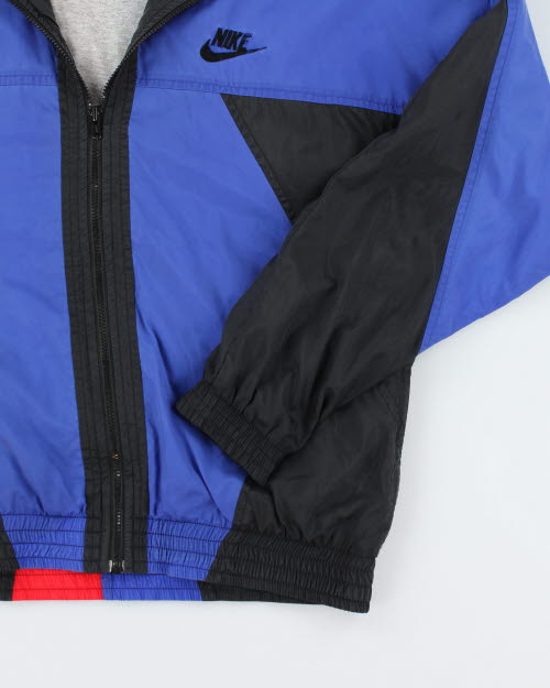 Vintage 90's Nike Panelled Windbreaker Jacket - M