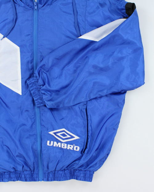 Vintage 90's Umbro Hooded Windbreaker Jacket - M