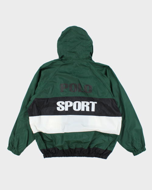 Vintage Polo Sport Lightweight Hooded Windbreaker Jacket - M