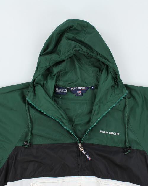 Vintage Polo Sport Lightweight Hooded Windbreaker Jacket - M