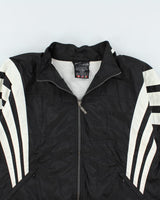 Vintage 90's Adidas Striped Zip Up Windbreaker Jacket - M