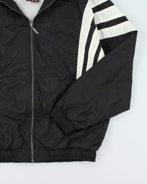 Vintage 90's Adidas Striped Zip Up Windbreaker Jacket - M