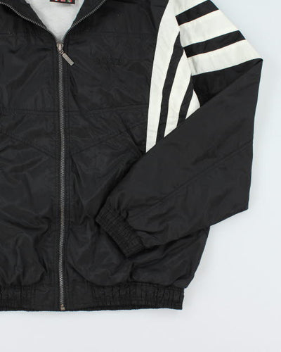 Vintage 90's Adidas Striped Zip Up Windbreaker Jacket - M