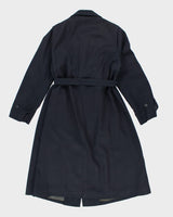 Vintage Aquascutum Navy Mac - L