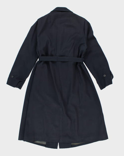 Vintage Aquascutum Navy Mac - L