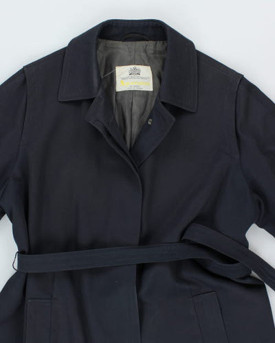 Vintage Aquascutum Navy Mac - L