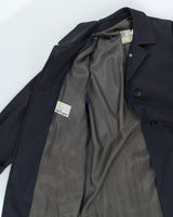 Vintage Aquascutum Navy Mac - L