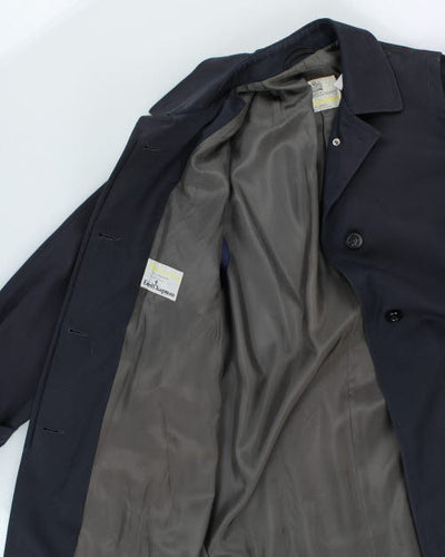 Vintage Aquascutum Navy Mac - L