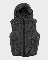 Vintage Armani Exchange Hooded Puffer Vest - L
