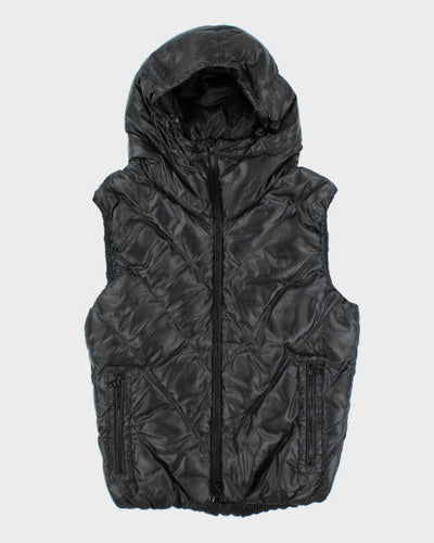 Vintage Armani Exchange Hooded Puffer Vest - L