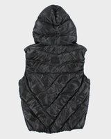 Vintage Armani Exchange Hooded Puffer Vest - L