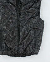 Vintage Armani Exchange Hooded Puffer Vest - L
