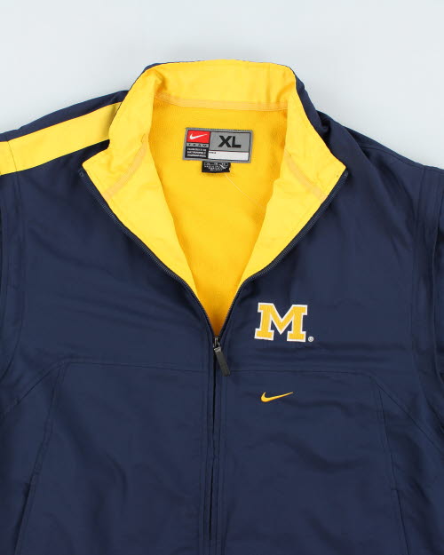 Vintage Nike Michigan Detachable Sleeve Jackets - XL