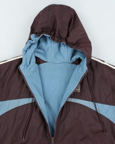 Vintage 90's Adidas Reversible Hooded Jacket - L