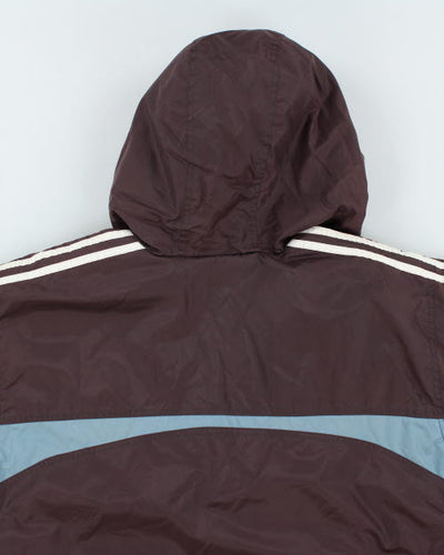 Vintage 90's Adidas Reversible Hooded Jacket - L
