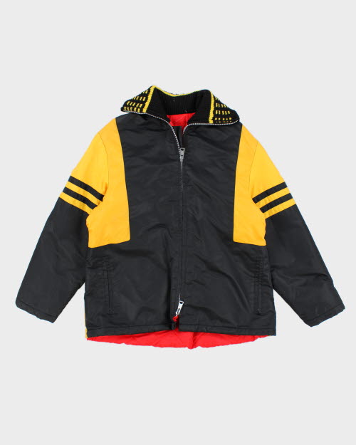 Vintage 80's Two Tone Funnel Neck Jacket - L