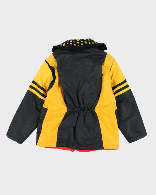 Vintage 80's Two Tone Funnel Neck Jacket - L