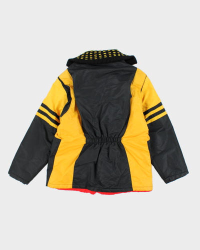 Vintage 80's Two Tone Funnel Neck Jacket - L