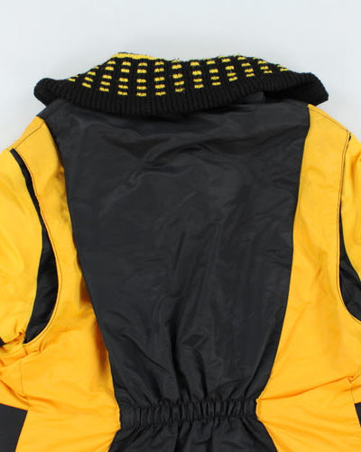 Vintage 80's Two Tone Funnel Neck Jacket - L