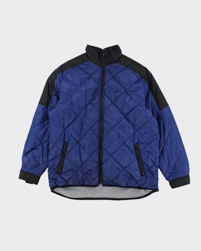 Vintage 90's Nike Quilted Zip Up Jacket - M
