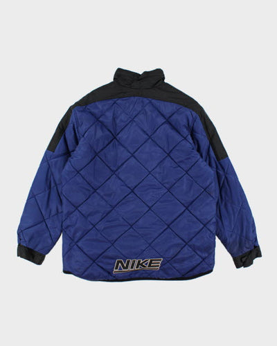Vintage 90's Nike Quilted Zip Up Jacket - M
